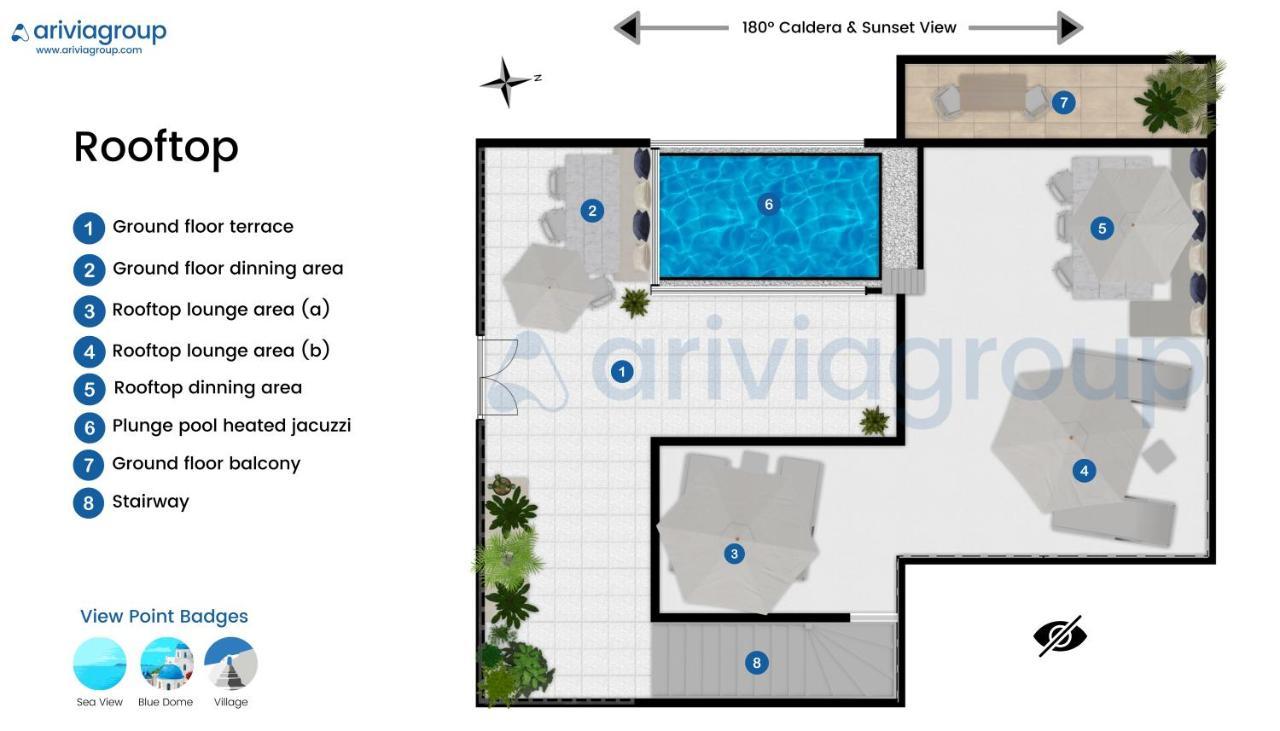 Malteza Private Villa Imerovigli  Esterno foto